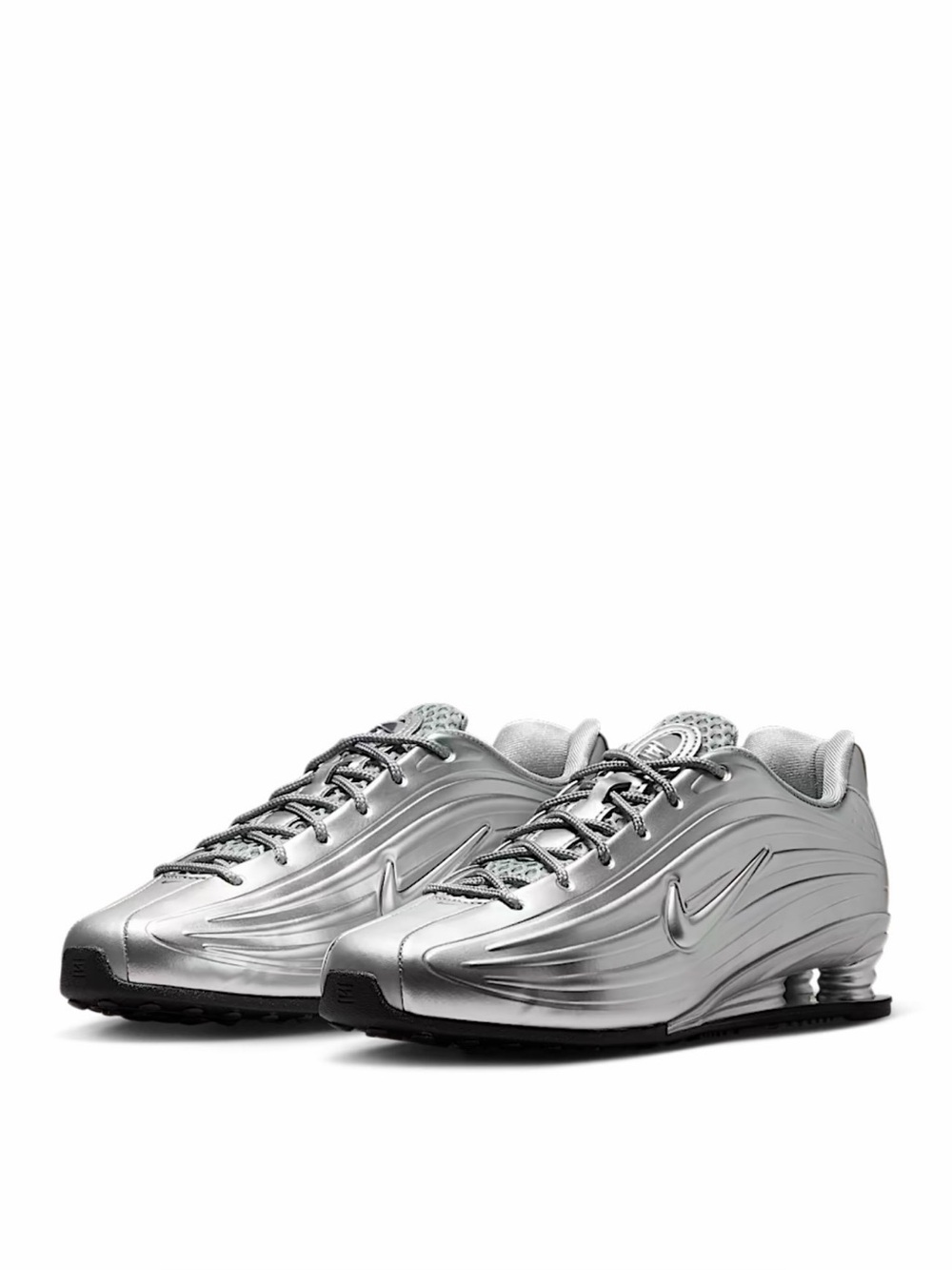 Nike Shox Z Womenβs Size 8 Metallic Silver Black IO7843-002 New With Box
